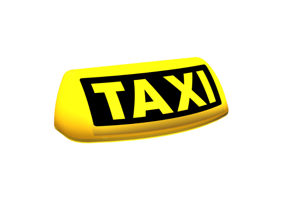 Taxi Roof Sign yellow